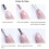 Nail Art Stickers 2 Sheets 3D Embossed Self Adhesive Candy Pattern Decals for Manicure 5