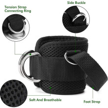 4X Ankle Strap for Cable Machine, Men & Women Thigh Bands Kickback for Workout Hips Trainer Leg Press Muscle Strength