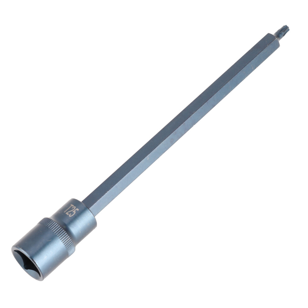 S2 Alloy Steel Star Screwdriver Bit 1/2In Square Socket T25, 200Mm 4911391560447