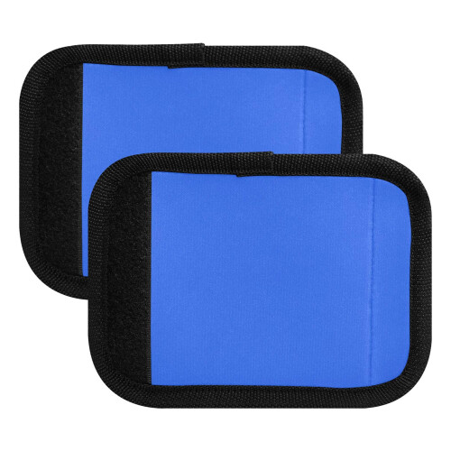 4pcs Luggage Handle Wraps with Comfort Grip Padding and ID Card for Quick Identification Deep Blue 1