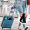 4pcs Luggage Handle Wraps with Comfort Grip Padding and ID Card for Quick Identification Deep Blue 5