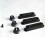 6Pcs Durable Guitar Pickup Cover Volume Tone Knobs  Tip Parts Set,Black 3