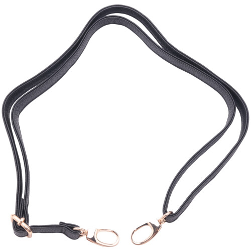10X DIY Replacement Leather Bag Shoulder Strap Handle  Body Adjustable 140 x 2cm, Black 1