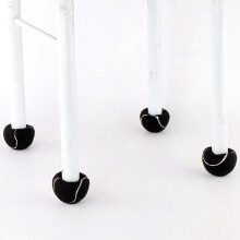 6 PCS Precut Walker Tennis  for Furniture Legs and Floor Protection, Heavy Duty Long Lasting  Pad Covering,Grey