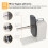 Automatic Label Rewinder with Auto Speed Sync, Bidirectional Rewinding, Multi Core Sizes, Durable Metal Build 4
