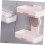 Wall Mounted Soap Dish Double Layer Self Draining Khaki Plastic Rack for Bathroom No Drill 5