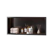 LED Recessed Shower Niche with Stainless Steel Tile Ready Shelf for Organized Bathroom Storage