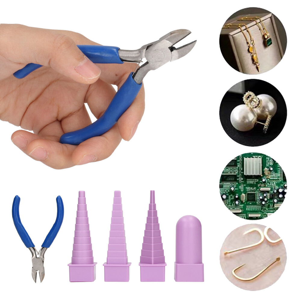 Multi-Shape Jewellery Mandrel Set 4Pcs + Pliers