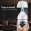 WiFi Bulb Camera 1080p Motion Detection 128GB Support Night Vision 12