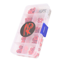 RC Aluminum Alloy Screw Washer Kit for 1/10/1/8 RC Cars, M2.5-M4
