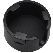 Anti Spill Cup Holder with Adjustable Size, Waterproof Gap, Secure Adhesive Mount for Desk Table Office, Black