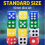 20 Coloured Dice 6 Sided Game Dice D6 Bulk Pack 5