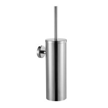 Toilet Brush with Rustproof Aluminum Handle, Wall Mounted Holder, Long Grip and Quick Dry Bristles