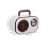 Mini Wireless Speaker Retro Style Portable for Outdoor White 7