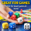 40 Coloured Dice 6 Sided Game Dice D6 Bulk Pack 6