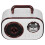 Mini Wireless Speaker Retro Style Portable for Outdoor White 8