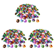 3Stk Farbige Pailletten Für DIY Sequin Crafts Und Projekte