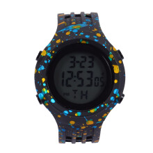 2Pcs Yellow Waterproof Kids Digital Watch Durable LED Wristwatch