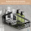 Rustproof Shower Caddy 2 Pack NoDrill Wall Mounted Bathroom Shelf with Hooks for Storage 2