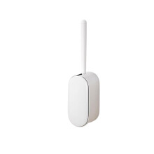 Wall Mounted Toilet Brush and Holder with Ventilated Base, Compact Durable Bathroom Cleaning Set