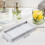 Bathroom Tray Marble Pattern, NonSlip Waterproof Rectangular Vanity Organizer for Candles Towels Cosmetics 2