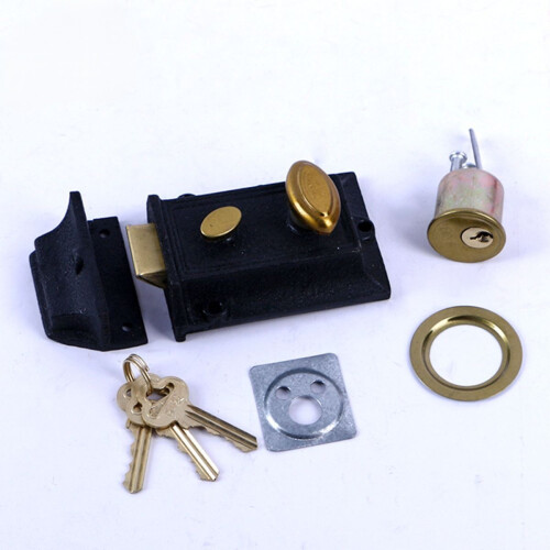 Vintage Spring Outer Door Lock, Compatible with cast iron lock, Compatible with durable anti-theft lock