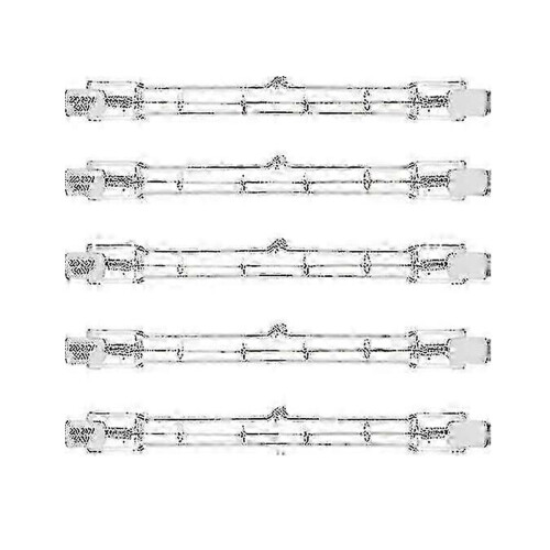 Compatible with outdoor floodlight halogen bulbs 500W R7s - 5 pack 118mm linear
