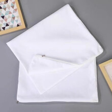 Cotton Pillow Protector Set of 2 9.84x15.75 Inch DustProof Leakproof Soft Decorative Pillowcase White
