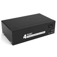 Audio Splitter 1 In 4 Out Rca L/r Aux Stereo Audio Splitter 1x4 Audio Distributor For Pc Dvd Speaker