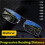 Reading Glasses with DualZone Progressive Lenses, Blue Light Blocking Titanium Half Frame +250 Black 3