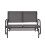 Charles Bentley Charles Bentley Steel 2 Seater Rocking Bench - Grey 5