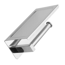 Stainless Steel Wall Mounted Toilet Paper Holder with Shelf, No Drill Bathroom Tissue Storage