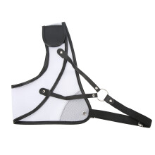 Archery Chest Guard Protector Recurve 21.5x30cm White Adjustable