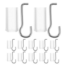 12Set Easy Install Blind Wand Clip and Hook Collar Replacement Kit