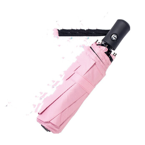 Pink Portable UV-Proof Full Auto Umbrella, 96cm Diameter