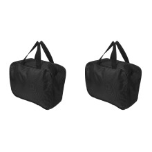2Pcs Portable Black Tire Pump Carrier Bag for Car Tool Storage and Use