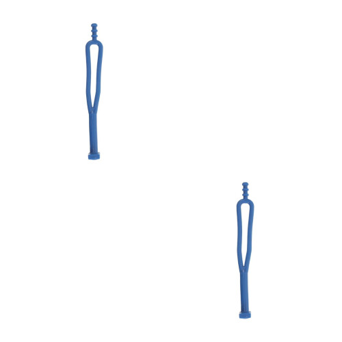 2Pcs Durable Blue Rubber Strap for Motorcycle Side Stand Kickstand