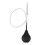 Black Silicone Enema Bulb Kit 224ML with Hose & Replaceable Nozzle 13