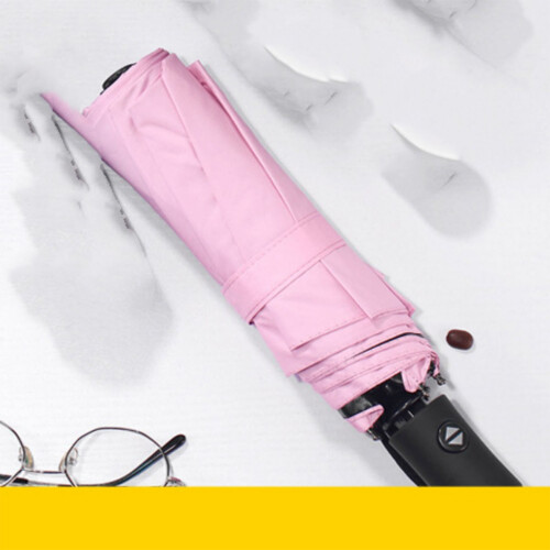 Pink Portable UV-Proof Full Auto Umbrella, 96cm Diameter 2