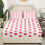 King Size Microfiber Bed Sheets with Deep Pockets, Red Pink Heart 3D Printed Bedding Set 2