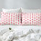 King Size Microfiber Bed Sheets with Deep Pockets, Red Pink Heart 3D Printed Bedding Set 4