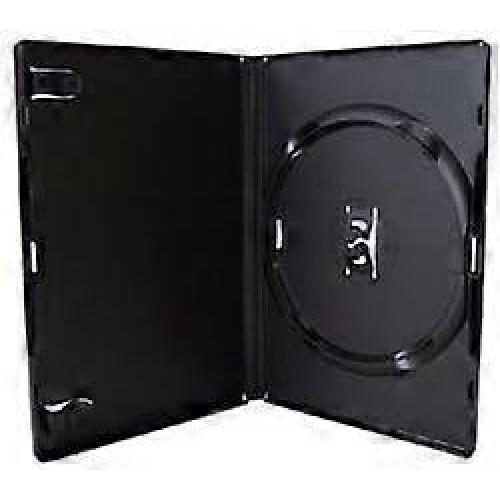 100X Black Single DVD/CD/BLU RAY Case 1-Disc Optical Disc Storage DVD CD Blu-ray Compatible 2