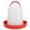 Automatic Poultry Waterer with Handle, Constant Flow Chicken Duck Bird Dispenser, Visible Level 4