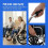 3Pcs Multi Color Iron Wheelchair Handlebar Extensions for Safe Braking 5