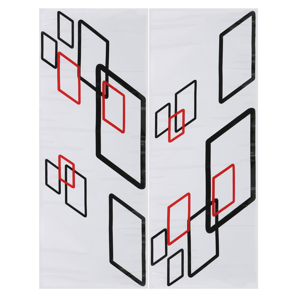 Car Side Body Sticker 100X38cm Pvc Decal Sport Racing Auto Truck Styling Black/Red 4981389962898