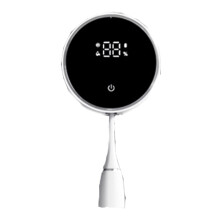 Toothbrush Sanitizer with LED Display, Dual Slot Wall Mounted Holder, UV Cleaning and 24H Drying