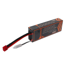 7,4V 5000mAh 2S RC LiPo-Akku 100C T-Stecker für Drohnen