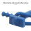 2Pcs Durable Blue Rubber Strap for Motorcycle Side Stand Kickstand 4