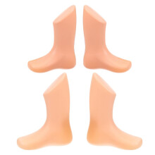 Clear Plastic Baby Shoe Display Holder Set, Shape Preservation for Infant Booties and Toddler Shoes