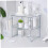 Stackable Storage Shelf Organizer for Cabinets and Closets, Corner Rack for Bathroom and Office 2